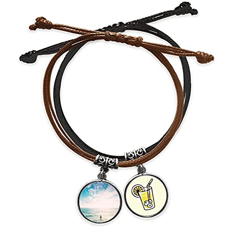 Bracelet corde main en cuir véritable fini les bijoux fragiles qui cassent à la plage