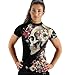 RASHNINJA Halloween Women’s Short Sleeve Rashguard – No-Gi Jiu Jitsu MMA Training Base Layer Compression Shirt (US, Alpha, X-Large, Regular, Regular, V1)