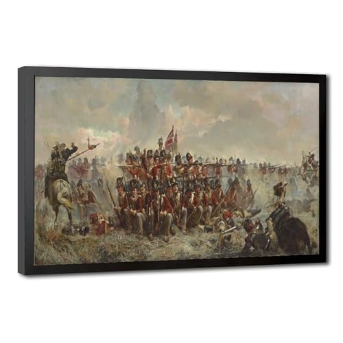 Impression sur toile d'art Elizabeth Thompson Quatre Bras avec cadre de suspension