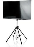 Gator Frameworks Deluxe Adjustable Quadpod LCD/LED TV Monitor Stand with Lift Piston; Fits Screens up to 65' (GFW-AV-LCD-25)