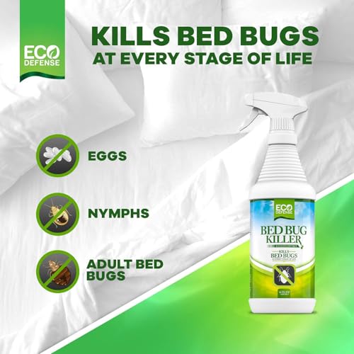 Eco Defense Bed Bug Killer - Bed Bug Spray & Dust Mite Spray - Natural Treatment - 16 Oz - Image 3