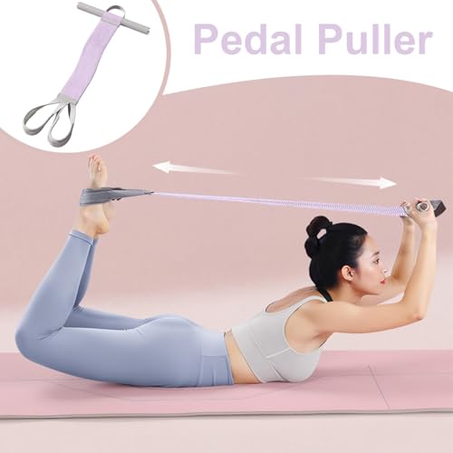 Cuerda elástica para sit up con pedal de resistencia fitness 6