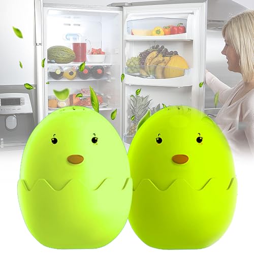 CXAFQ Desodorante De Nevera, Paquete De Dos, Forma Encantadora, Pequeño Y Exquisito, Operación Conveniente, Sólo Hay Que Ponerlo En El Refrigerador Puede Hacer Que Su Refrigerador Rin Olor (Verde * 2)