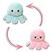 Oktopus Kuscheltier, Reversible Octopus Plüschtier, Flip Plüsch Oktopus Spielzeu für Kinder Erwachsene als Geburtstagsgeschenk