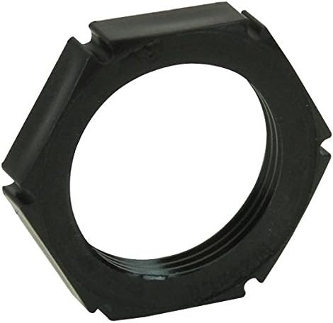 LOCKNUT, M25 Black Polyamide 10PK | Cable Management Gland LOCKNUTS Accessories, 10 X Qty - 10061783