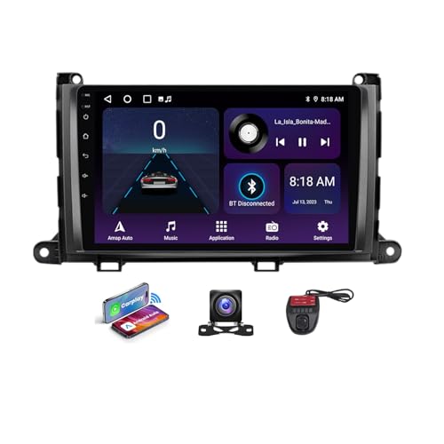 Autoradio Android 13 Toyota Sienna pour partager des voyages en musique et en sécurité