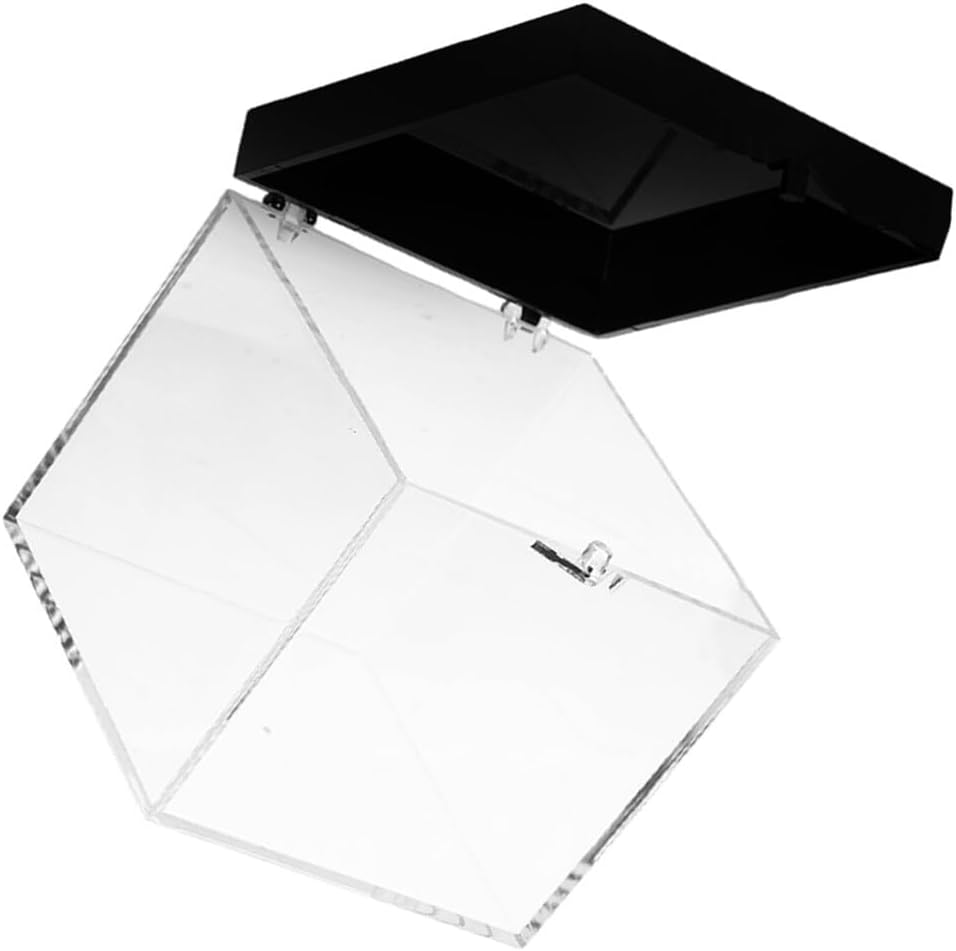 Cabilock Transparent Mineral Specimen Box, Mineral Stones Display Box Stone Container Mineral Protection Box