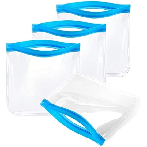 4 pcs Toiletry Bag, Clear Travel Toiletries Bag,20 x 20cm Airport Security Liquid Bag, for Storing Toiletries and Travel Bottles Cover