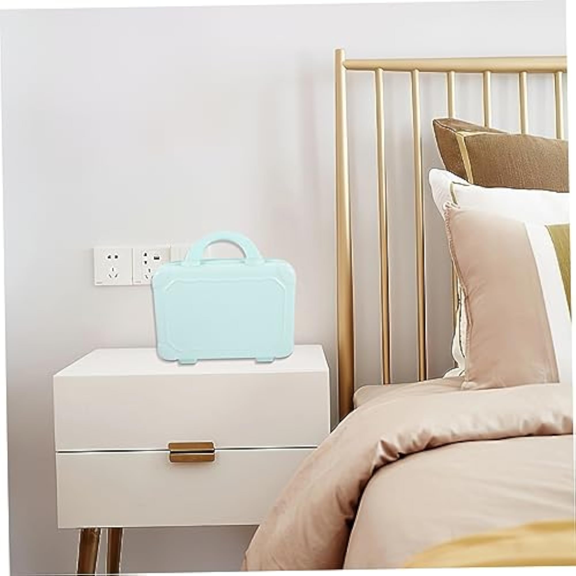 Portable Makeup Travel Case with Detachable Mirror