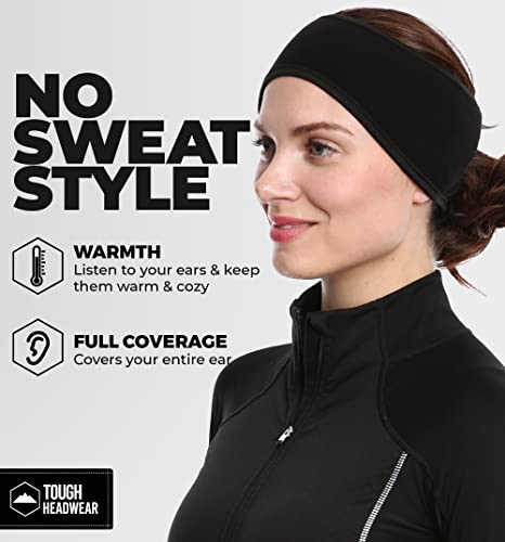 Women's Ponytail Headband - Fleece Ear Warmer Headband, Running Ear Warmer - Outdoor Headband With Pony Tail For Cold Weather #TOP4