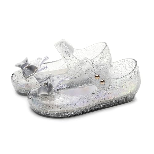 New front Zapatos de Princesa Reina de Nieve Vestir Antideslizante Plana Zapatos para Disfraz Navidad Halloween Cosplay Fiesta Cenicienta Cumpleaños Mary Jane Sandalias,Blanco,31