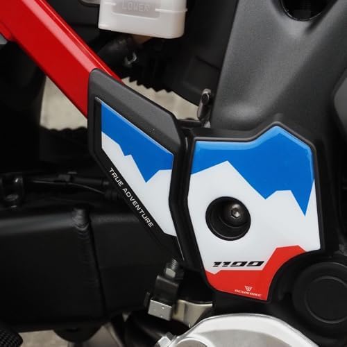 Resin Bike Motorbike 3D Stickers Compatible with Honda CRF1100L Africa Twin 1100 2024-2025. Bike Protection Grip Heel Pad from Bumps and Scratches. Pair of Stickers 3D Resin Gadget Moto