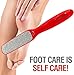 Probelle Double Sided Multidirectional Nickel Foot File Callus Remover - Immediately Reduces calluses and Corns to Powder for Instant Results, Safe Tool (Red)