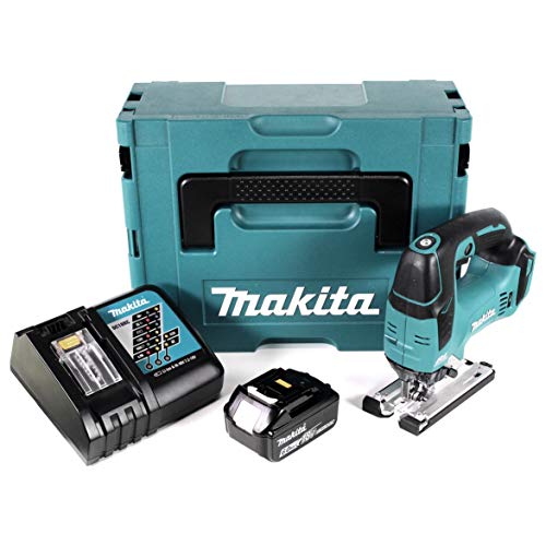 Makita DJV 182 RG1J Scie sauteuse sans fil 18 V avec 1 batterie BL1860B 6 Ah et chargeur DC18RC