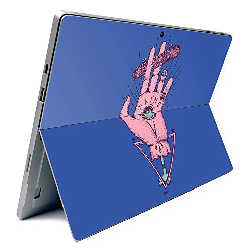 Image of MightySkins Carbon Fiber Skin for Microsoft Surface Pro 7 - God of Skate | Textured Carbon Fiber Finish | Easy to Apply, Remove, and Change Styles | Made in The USA (CF-MISURPR7-God of Skate)
