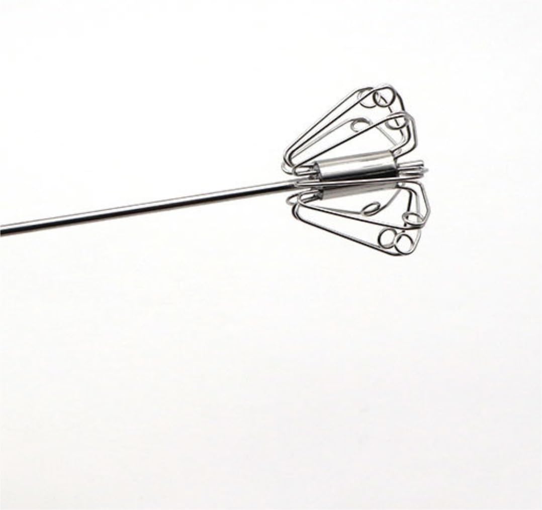 Batidor Varillas Cocina Batidora Manual De Acero Inoxidable For El Hogar, Batidor De Huevos, Espumador De Leche, Herramienta Multifunción, Utensilios De Cocina Barillas Batir Batidor De Huevo(White)