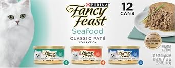 Fancy Feast Purina Classic Seafood Feast Variety Cat Food, 2 Count