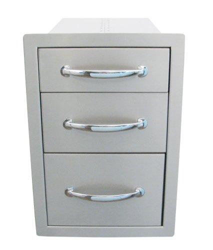 SUNSTONE B-TD18 14-Inch Flush Triple Access Drawer