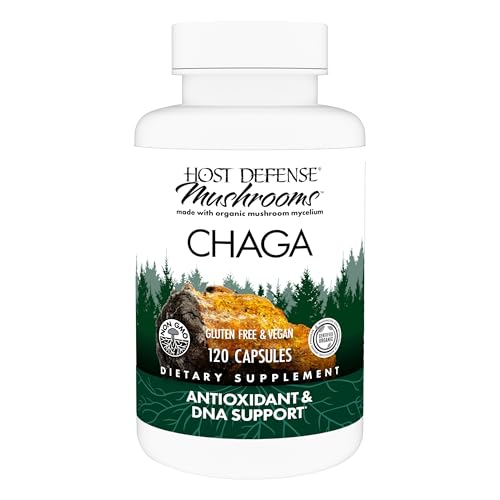 Host Defense Chaga Capsules - Immune System Support Supplement - Chaga Mushroom Capsules for Antioxidant Activity Support - Dietary Mushroom Supplement - 120 Capsules