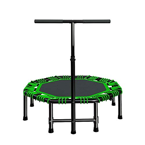 ZOUQILAI Professionelles Fitnesstraining 48Fitness-Trampolin Cardio Trainer Übungs-Rebounder mit verstellbarem Lenker