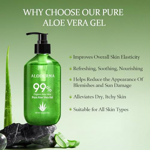Aloderma ALDG300 99% Organic Aloe Vera Gel Made Within 12 Hours Of Harvest thumb #1