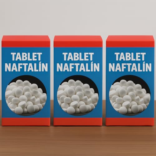 Tablet Naftalin, 100 g x 3 Paket, Lavabolarda Kullanılmaz
