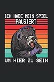  Ich Habe Mein Spiel Pausiert Um Hier Zu Sein: Nützliches Notizbuch A5 (6x9\