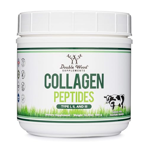 image for Double Wood Supplements Collagen Peptides Powder - Hydrolyzed Collagen