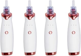 Magik 2-4 Pack Electric Blackhead Comedone Remover Pore Vacuum Cleaner Rechargeable (White, 4 Pack)