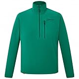 TBC Berghaus Prism Micro Polartec - Chaqueta polar con media cremallera para hombre, color verde pradera, talla L