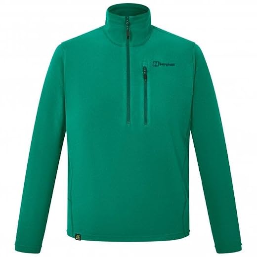 Berghaus Herren Prism Micro Polartec Half Zip Fleecejacke, Meadow Green, M