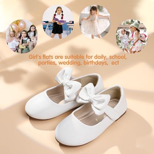 Image of PANDANINJIA Toddler Dress Shoes Flower Girls Ballet Flats
