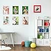 8x10 Acrylic Picture Frames,Set of 6 Clear Photo Frame for Wall,Clear Frameless picture Frames 8 x 10,Floating Hanging Picture Frames 8 x 10 for Home, School, Office