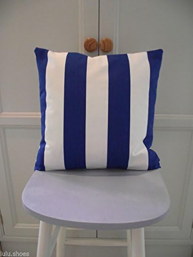 Miniatura 4 de HomeBuy Tela a rayas azules blancas - Sofia Stripes Cortina Material de tapicería 55.1 in de ancho