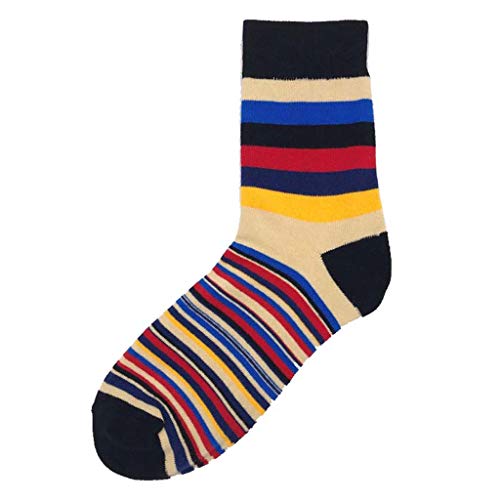Breathable Socks for Lady Color Thin Stripe Men's Socks Tn The Cotton 5 Pairs Indoors Anti Frost Working Non-slip Snug Socks