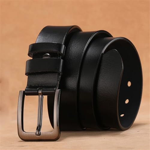 Men Work Business Casual Genuine Leather LONG Large Pin Buckle Male Belts2