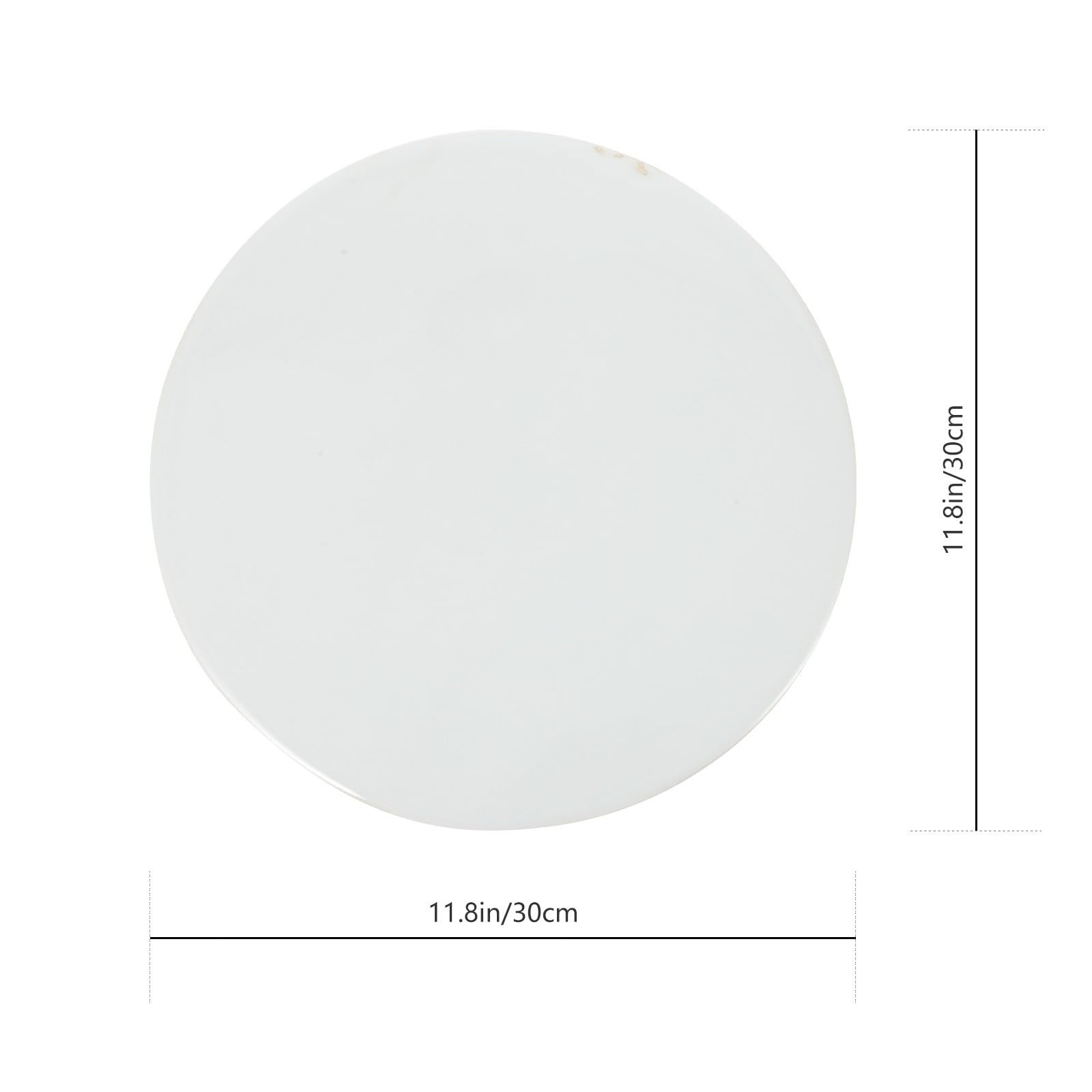 UKCOCO Placa de Cerámica Redonda sin Esmaltar para Pintar DIY