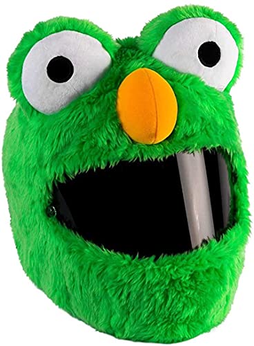 Helmüberzug für Motorradhelm, lustiges Design und Geschenke (Nur Überzug. Helm Nicht inbegriffen) Umfassende Wärme (Green) Cover