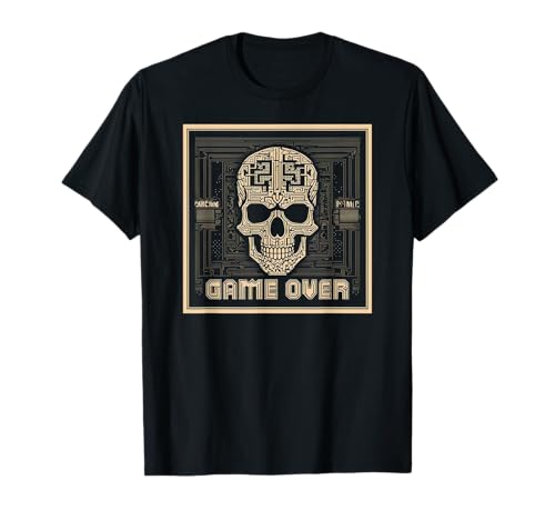 Retro Game Vibes: Vintage with 'Game Over Design' T-Shirt