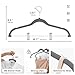 HOUSE DAY Velvet Skirt Hangers 24 Pack, Gray Hangers with Adjustable Clips, Space Saving Slim Velvet Pant Hanger, Heavy Duty Non Slip Clip Hanger for Pants, Skirts, Shorts
