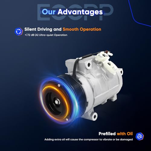 Image of ECCPP AC Compressor 2008-2015 for Mazda CX-9 3.7L | Fast Cooling AC Compressor with Clutch