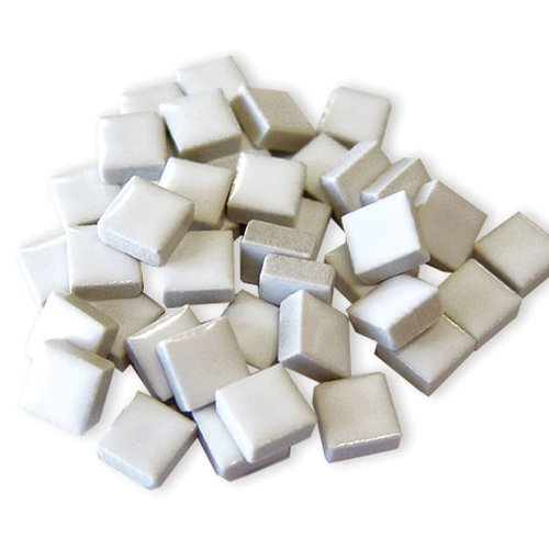 Jennifer's Mosaics 1-Pound 3/8-Inch Deco Ceramic Mosaic Tile, White