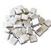 Jennifer's Mosaics 1-Pound 3/8-Inch Deco Ceramic Mosaic Tile, White