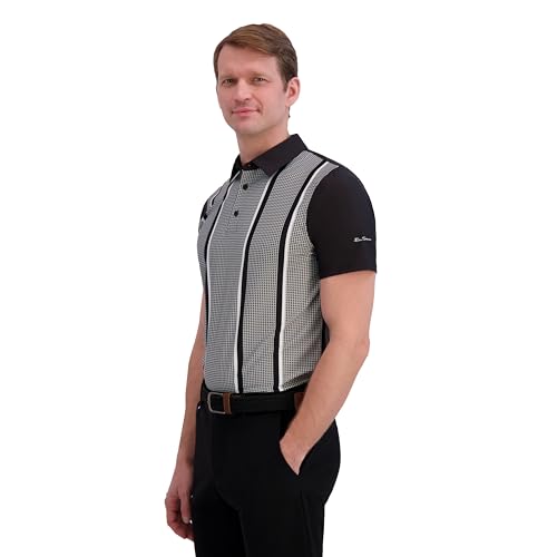 Ben Sherman Men's Performance Golf Polo Shirts– Stretch, Extra Soft Fabric, Moisture-Wicking, Odor Resistant2