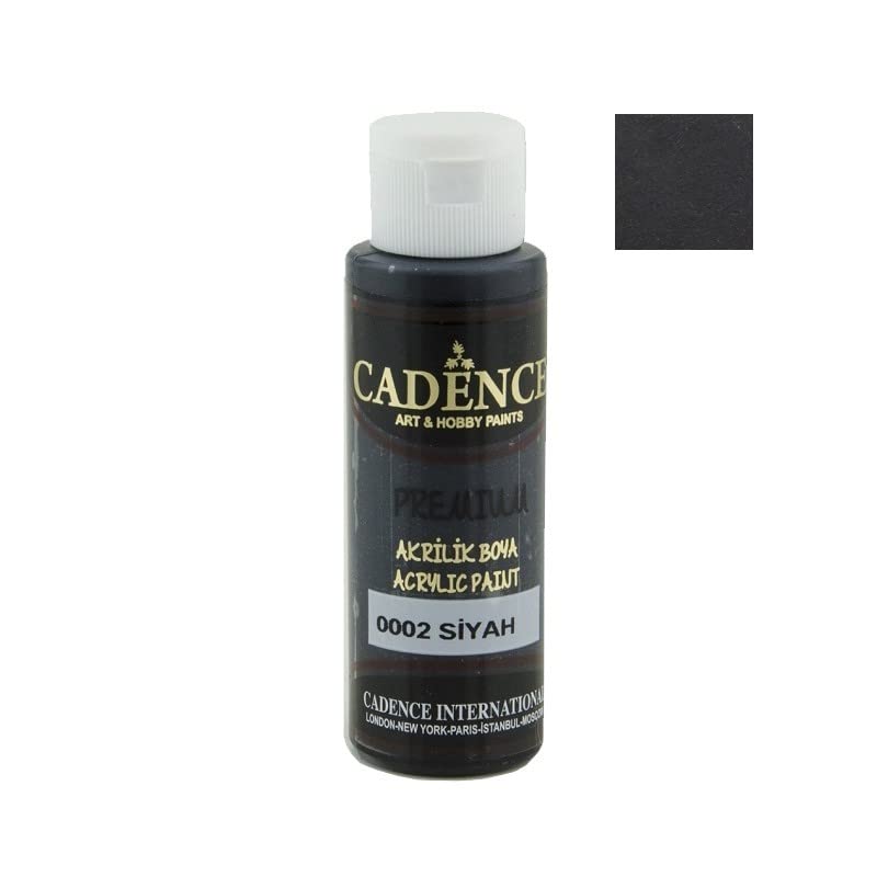 Cadence Pintura Acrílica Premium NEGRO 70ml.