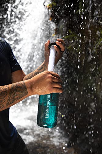 Image of LifeStraw Go Water Filter Bottle with 2-Stage Integrated Filter Straw for Hiking, Backpacking, and Travel