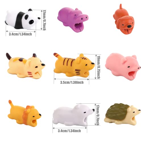 JUHUTONG 12 Pack Cute Animal Cable Protector Various Animal Cable Chewers Prevents Cable Break Cable Protector Case for iPhone/iPad - Image 2