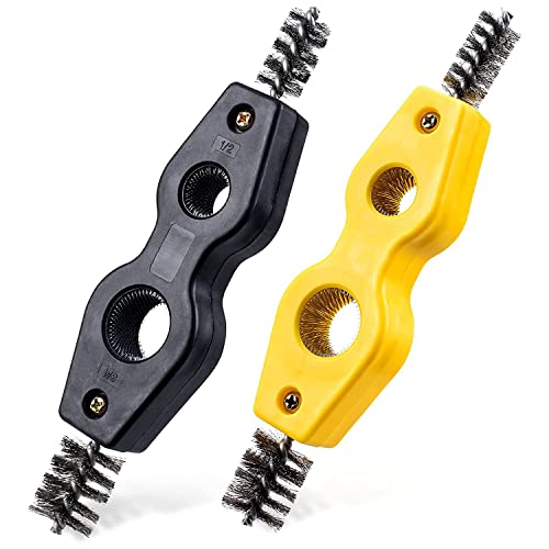 Czhxtqz Lot de 2 outils de nettoyage 4 en 1 pour tuyau, armatures, tuyaux en cuivre pour installation sanitaire, soudure, tuyaux en cuivre, tuyaux, soudures dures Cover