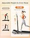 Acezoe Walking Pad with 12% Incline & Height-Adjustable Handlebar, 5-in-1 Foldable Treadmill for Home & Office, Portable Under Desk Treadmill with LED Display & App Control
