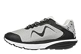MBT Colorado X 702639 1668Y Synthetic Leather Mens Trainers   Silver Black   42